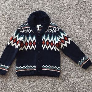 Janie and Jack Blue Cardigan Sweater sz 4